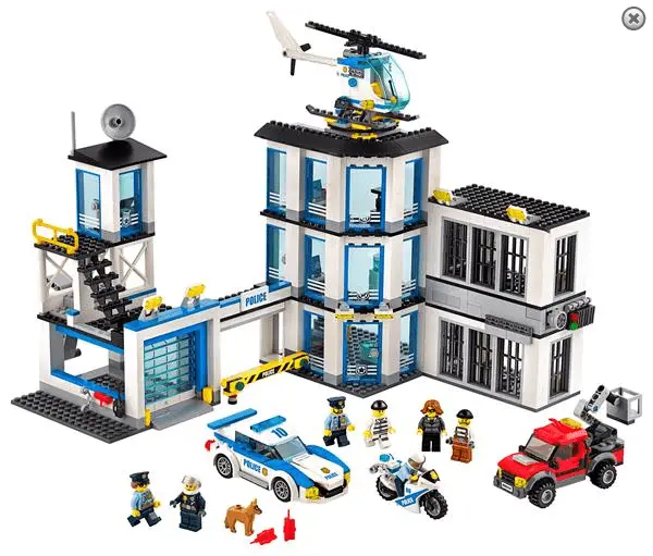 LEGO City politistation Billigt Lego City, Technic + lego
